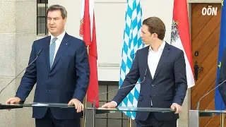 Söder und Kurz in Linz