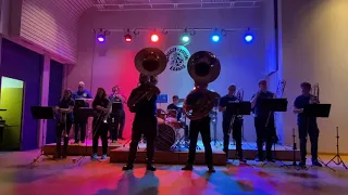 Downtown Brass - Word up (Cameo) Sousaphon Solo