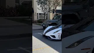 spotting #koenigsegg regera while filming countach being load at the trailer🔥#montereycarweek