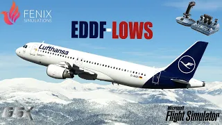 Fenix A320 *Hotfix Update*| Real Life Lufthansa Ops | Frankfurt🇩🇪 to Salzburg🇦🇹 |MSFS Live