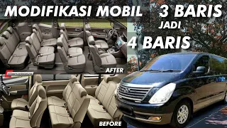 MODIFIKASI HYUNDAI H1 - GIMANA  JADIKAN 4BARIS & TETAP RAPI??