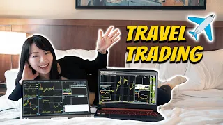 Day Trading With My Travel Trading Setup