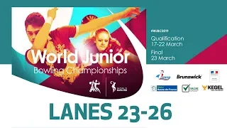 Doubles Squad B - Lanes 23-26 - World Bowling Junior Championships