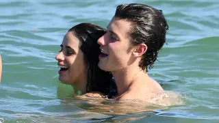Shawn Mendes and Camila Cabello at the beach in Miami 💙