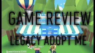 ROBLOX****Game review****Legacy Adopt Me