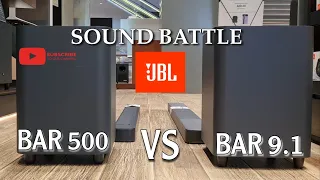 The new JBL BAR 500 vs JBL BAR 9.1 Soundtest battle - Pure Voice / Bass