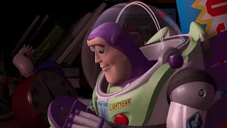 Toy story Buzz accepts he is a toy and helps Woody