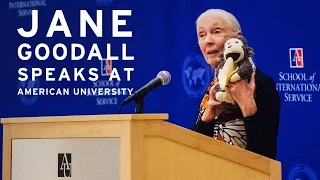Jane Goodall Visits American University
