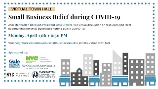 Virtual Town Hall: Small Business Relief During COVID-19