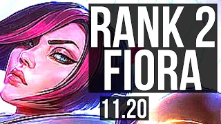 FIORA vs RIVEN (TOP) | Rank 2 Fiora, 7 solo kills, 12/3/5 | JP Grandmaster | v11.20