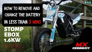 Stomp EBOX1/2 How to remove and change the battery in less than 3 Minutes