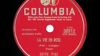 1950 HITS ARCHIVE: La Vie En Rose - Edith Piaf (original 1947 French-language version)