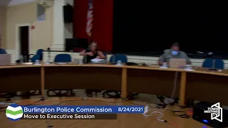 Burlington Police Commission - 8/24/2021