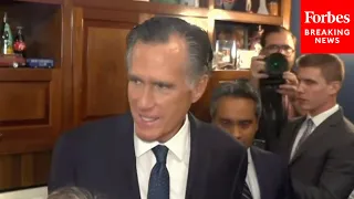JUST IN: Mitt Romney Speaks To Reporters After Announcing He Won't Seek Reelection In 2024