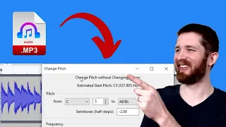 How to Instantly Transpose Any Audio File into a Different Key for Free!  Change Pitch in Audacity