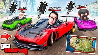 АДСКАЯ ГОНКА КЛЮЧ НА КЛЮЧ ВОКРУГ ВСЕЙ КАРТЫ!!! 3 PAGANI ЛЕТЯТ НА СКОРОСТИ 500КМ/Ч! (GTA 5 RP)