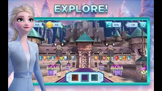 Disney Frozen Adventures: A New Match 3 Game (by Jam City, Inc.) - Android / iOS Gameplay