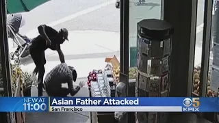 Asian American Attack: Assailant Punching Asian Man Pushing Stroller In SF Caught On Video