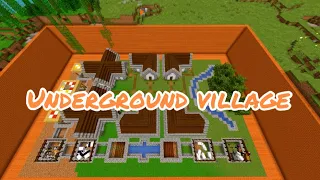 Minecraft: Underground Village & Ultimate Survival Houses Tutorial 🏠 #minecraft #viral