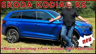 SKODA KODIAQ RS TSI - Skoda Sport SUV im Test | Preis Motor Verbrauch Review Neu Deutsch 2021 2022