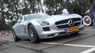 Mercedes-Benz SLS AMG Sound!! Walkaround + LOUD Revs + Acceleration + Engine sound!!