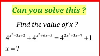 Find the value of x?/A mind blowing Olympiad math problem #mathsolympiad