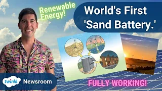 World's First Fully Working Sand Battery NewsRoom Lesson Video