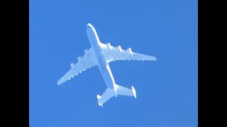 The Antonov AN225! UR-82060 passes at 36,000ft heading to Shannon from Almaty