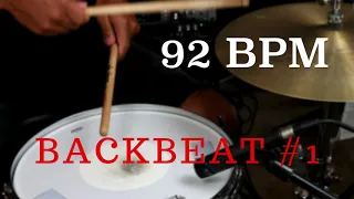 Backbeat Drum Groove #1 - 92 BPM