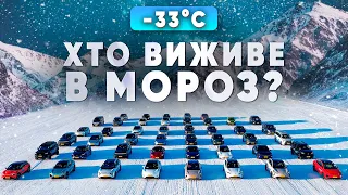 60+ Електромобілів Тестують в МОРОЗ! 24 ГОДИНИ Стоять при -33°C