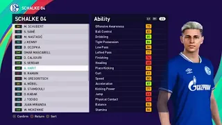 eFootball PES 2021 - SCHALKE 04 Player Ratings