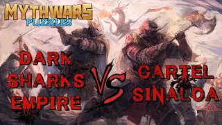 DarkSharksEmpire VS Cartel Sinaloa. Alliance war. MythWars Puzzles