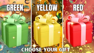 Choose your gift 🎁💝| 3 gift box challenge | Green, Yellow & Red #giftboxchallange #chooseyourgift