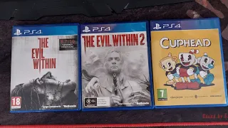 The Evil Within, The Evil Within 2, Cuphead (PS4). Распаковка