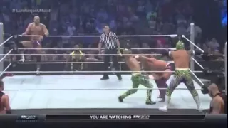 Tag Team Lumberjack Match Tyson Kidd and Cesaro vs The Lucha Dragons