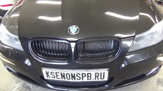 BMW 3 E90 рестайлинг: замена стёкол фар. видеоотчёт