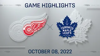 NHL Preseason Highlights | Red Wings vs. Maple Leafs - October 8, 2022