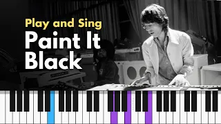 'Paint It Black' Easy Piano Sing-Along Tutorial