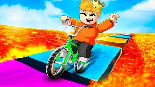 OBBY EN BICICLETA MOMENTOS DIVERTIDOS (ROBLOX)