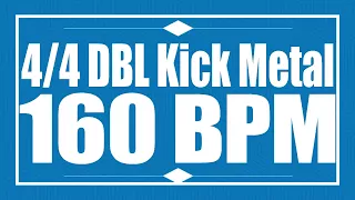 160 BPM - Double Kick METAL - 4/4 Drum Track - Metronome - Drum Beat