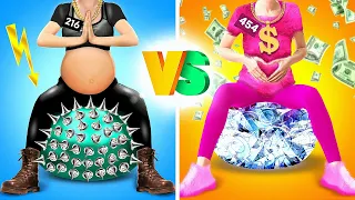 Poor Pregnant vs Rich Pregnant | Positive Pregnancy in Jail for Different Parents by Bla Bla Jam