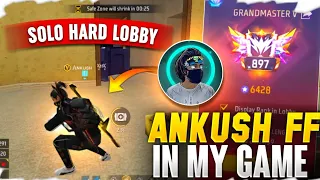 Ankush FF In My Game 🔥 | Solo Rank Push Tips And Tricks | #freefire