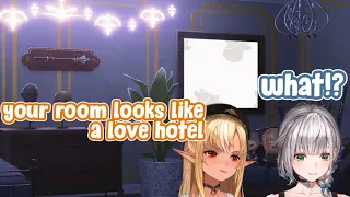 Flare says that Noel's room looks like a Love Hotel [Hololive ENG Sub - Shirogane Noel]
