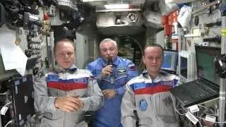 Поздравление космонавтов с 95-летием ВЛКСМ