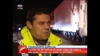 LASO   Maior transporte de sempre feito em Portugal 56m com destino a Sines