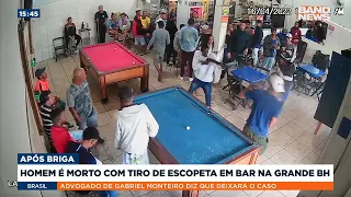 Homem é morto com tiro de escopeta em bar em BH