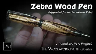 The Zebra Wood Pen (Upgraded Junior Gentlemen Style)