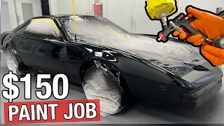 How to Spray WET Single Stage BLAC￼K Paint without Orange Peel!