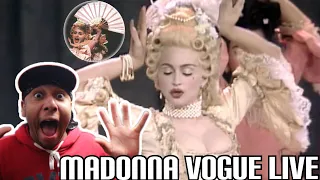 MADONNA VOGUE (LIVE AT THE MTV AWARDS 1990) [OFFICIAL VIDEO] REACTION!! 🎥 THIS A WHOLE MOVIE!! 😌