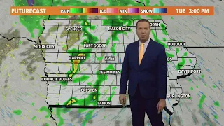 Iowa weather update: Timing out the showers and thunderstorms for Tuesday afternoon